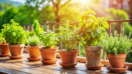 Fresh Herb Garden on Balcony: DIY Homegrown Spices and Herbs