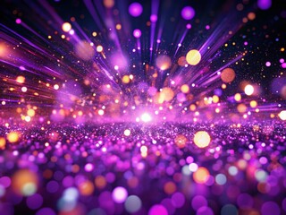 Obraz premium Glowing Particle Waves: Abstract Looping Motion Design for Festive Events