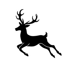 deer silhouette vector illustration