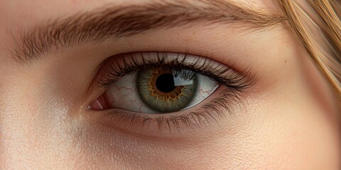 Obraz premium Person's Eye with Long Eyelashes
