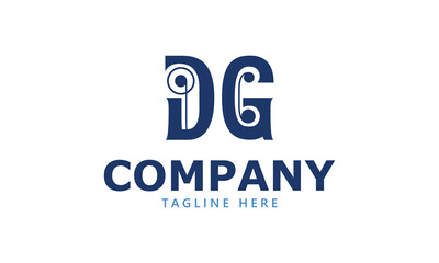 DG D dg initial logo | initial based abstract modern minimal creative logo, vector template image. luxury logotype logo, real estate homie logo. typography logo. initials logo