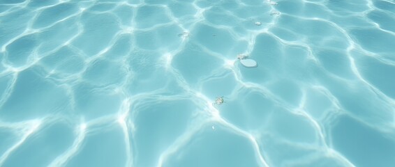 Obraz premium Blue Water Surface with Sunlight Reflection