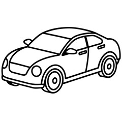 Elegant Vector Illustration of an Electric Vehicle