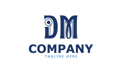 DM D dm initial logo | initial based abstract modern minimal creative logo, vector template image. luxury logotype logo, real estate homie logo. typography logo. initials logo