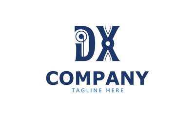DX D dx initial logo | initial based abstract modern minimal creative logo, vector template image. luxury logotype logo, real estate homie logo. typography logo. initials logo
