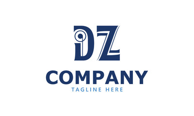 DZ D dz initial logo | initial based abstract modern minimal creative logo, vector template image. luxury logotype logo, real estate homie logo. typography logo. initials logo