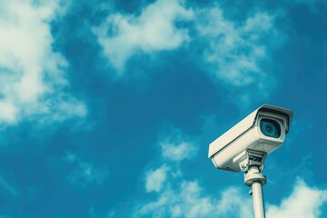 Security Camera on Pole