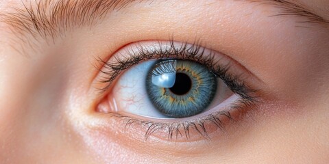 Obraz premium Close-up of blue eye