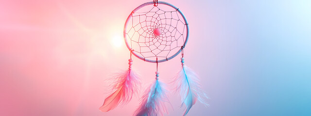 Obraz premium Ethereal Dreamcatcher Glow