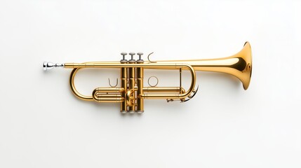 Fototapeta premium Trumpet adorned with colorful Mardi Gras beads ready for celebration events in vibrant atmosphere