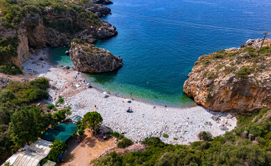 Foneas beach in Messenia, southern Peloponnese, Greece