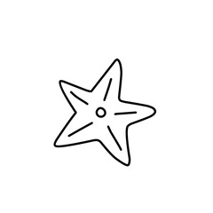 hand drawn starfish icon