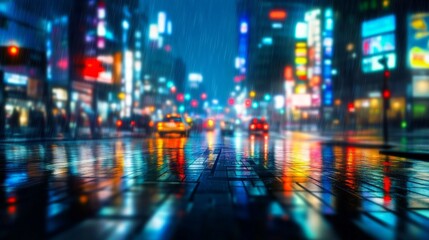 Obraz premium time lapse of traffic at night
