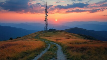 towering metal structures reaching high into the sky