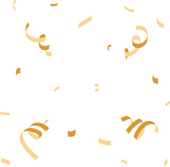 Confetti explosion on transparent background