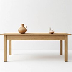 Articles of furniture with wood chairs and dining tables.