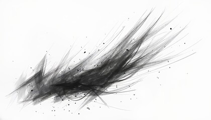 Obraz premium Abstract pen and pencil strokes background with dynamic black ink and graphite lines, artistic design