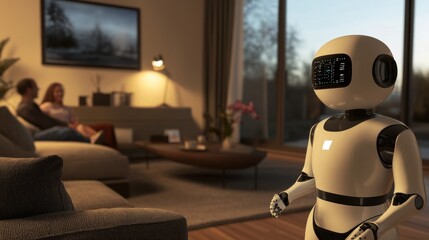 Automated Home Assistant Robot Interacting with Family in Living Room