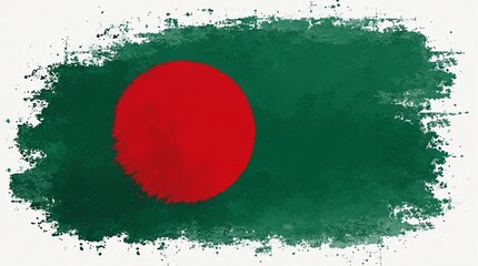 Bangladesh Flag Painted  
