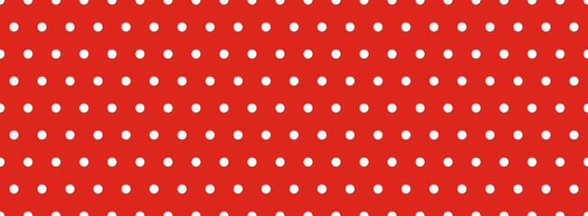 Patrón de topos o puntos blancos y fondo rojo, estilo flamenco. Para fondos o empapelar  © Bittbrew