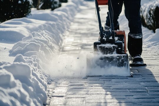 Volunteers clear driveways and sidewalks for elderly residents during winter snow removal