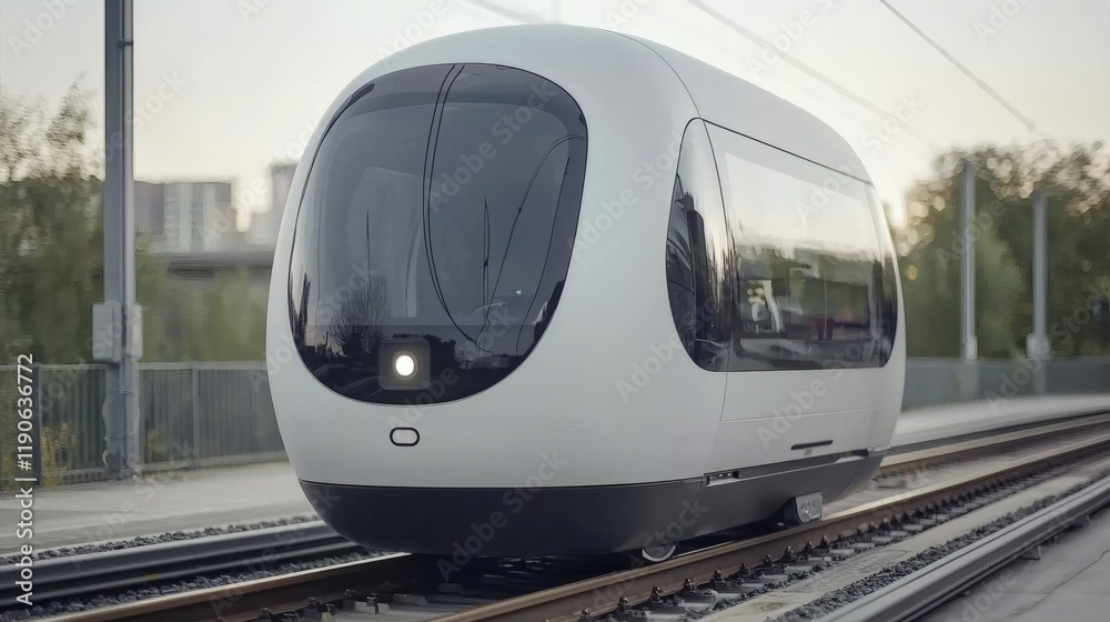 Leinwandbilder Autonomous vehicle prototypes undergoing testing on controlled tracks for performance validation Stock Photo with side copy space