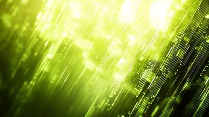 Abstract Financial Data with Bright Green Focus, Background for Banking and Finance Concepts