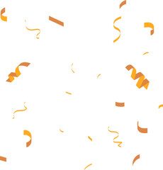 Confetti explosion on transparent background