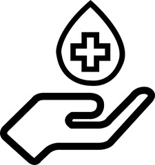 Blood Donation icon, Life-Saving Blood Donation Process Vector Icon