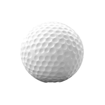 Close-up of a Classic White Golf Ball