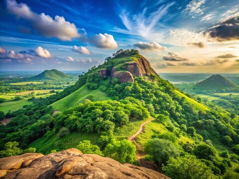 Majestic Ajodhya Hills, Purulia, West Bengal, India: Panoramic Landscape View