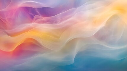 Obraz premium Abstract Pastel Waves Flowing Seamlessly