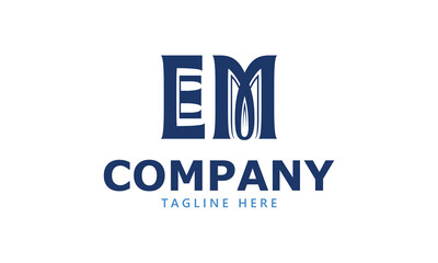 EM E em initial logo | initial based abstract modern minimal creative logo, vector template image. luxury logotype logo, real estate homie logo. typography logo. initials logo