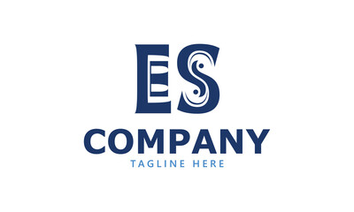ES E es initial logo | initial based abstract modern minimal creative logo, vector template image. luxury logotype logo, real estate homie logo. typography logo. initials logo