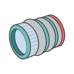 camera lens vector icon, camera lens vector illustration - simple illustration of camera lens, perfect for logos camera lens 