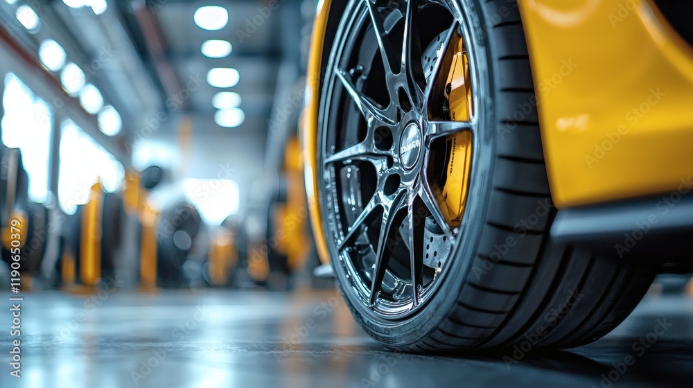 Poster automotive technology highlighted with regenerative braking systems and their components in an educa