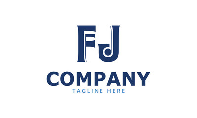 FJ F fj initial logo | initial based abstract modern minimal creative logo, vector template image. luxury logotype logo, real estate homie logo. typography logo. initials logo