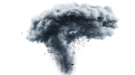 Tornado funnel cloud transparent background