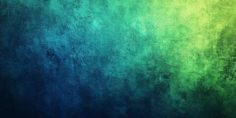 Fototapeta premium Abstract green and blue grainy texture blending on a black background, ideal for creative designs in a comic book style