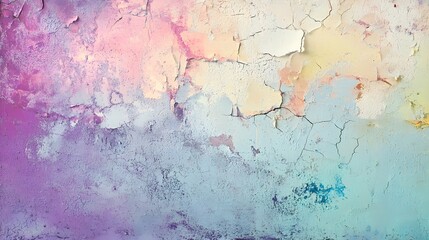 Obraz premium Abstract Pastel Wall Texture With Cracked Paint