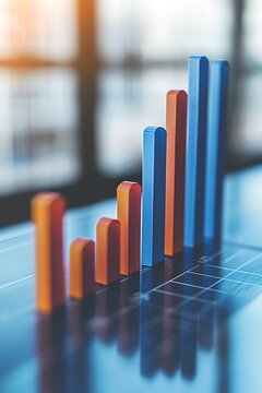 Bar graph with rapid price increase in financial sector.