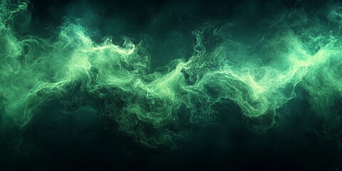 Obraz premium Abstract green and blue grainy texture blending on a black background, ideal for creative designs in a comic book style