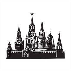 Obraz premium Global Famous vintage place vector illustration, World Landmark ClipArt Design