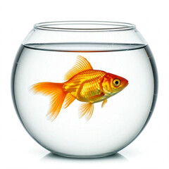 Goldfish in a bowl