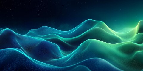Vibrant green and blue grainy texture on a dark background.