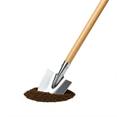 shovel in soil