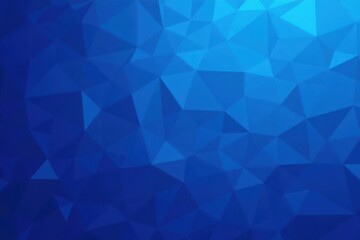 Obraz premium Abstract blue triangular pattern, low polygon background , minimal background, polygonal