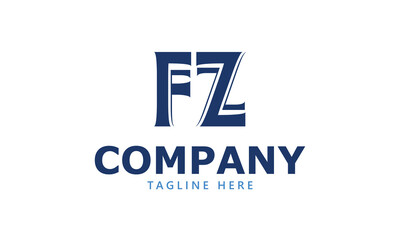 FZ F fz initial logo | initial based abstract modern minimal creative logo, vector template image. luxury logotype logo, real estate homie logo. typography logo. initials logo