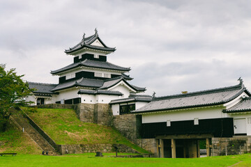 Fototapeta premium 白河小峰城の三重櫓