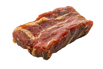 Fototapeta premium Smoked meat, studio shot, white background, food photography (1)